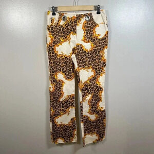 MIAOU X Urban Outfitters UO Exclusive Morgan Leopard Print Pants Size Small Y2K
